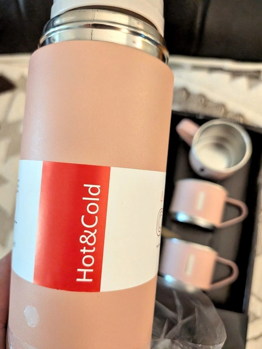 Vacuum Flask Set 500ml Pink - Picture 8 of 9
